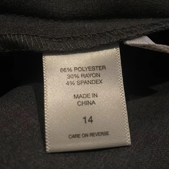 New York Company Gray Sheath Dress Career Womens Size 14 (596) - Picture 4 of 5